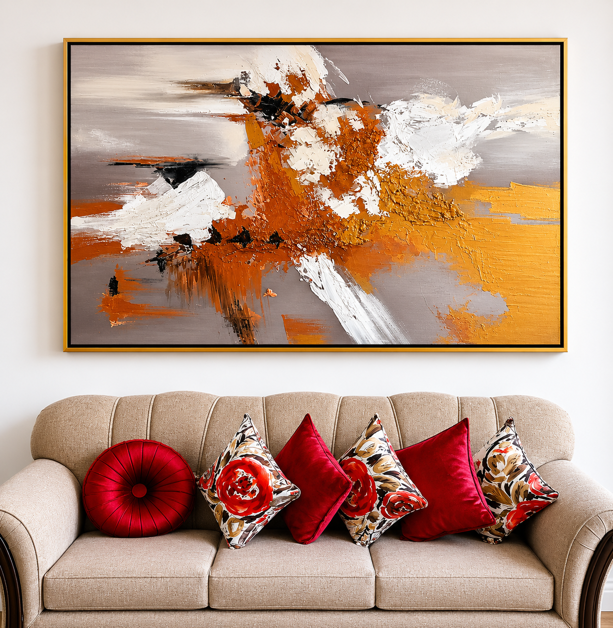 Esencia Dorada — pintura al óleo pintada a mano · Color & Estilo